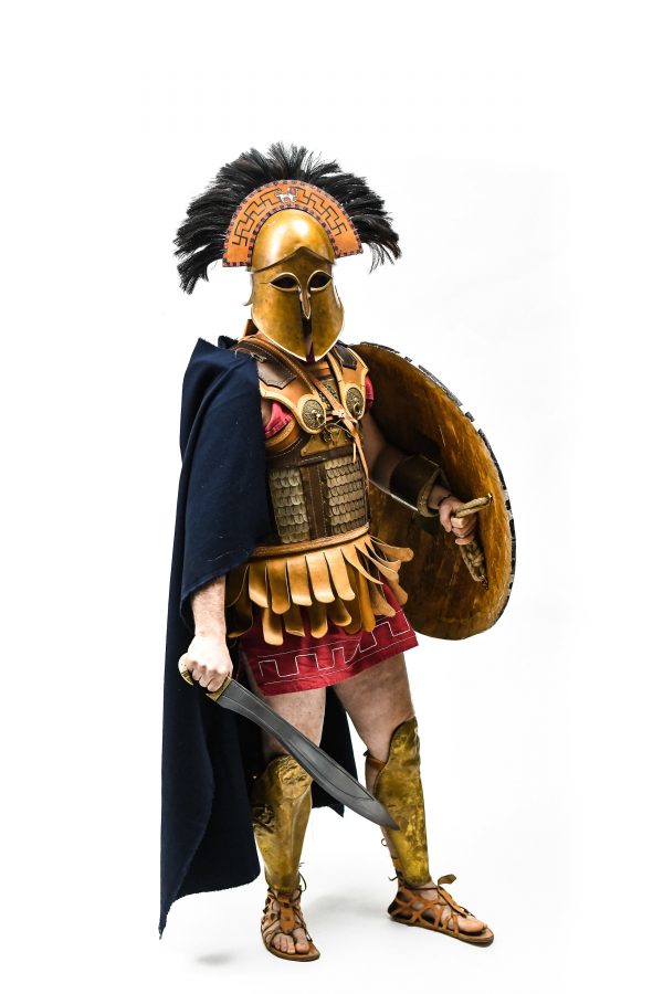 Replica of antique greek or roman man warior costume for rent