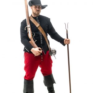 replica of baroque man costume musketeer for rent