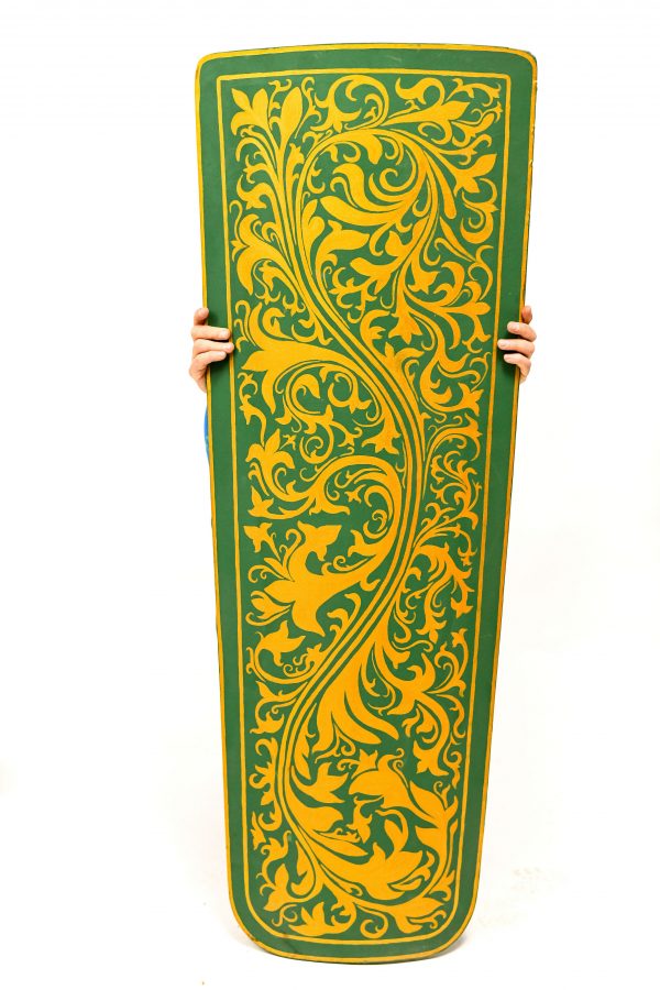 Copy of decorated medieval shield for rent