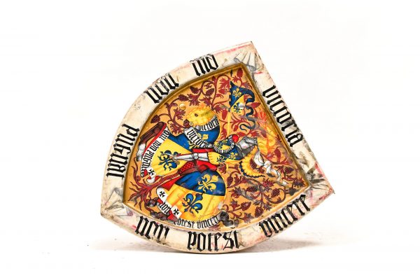 Copy of decorated medieval shield for rent