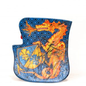Copy of medieval tournament shield with dragon for rent