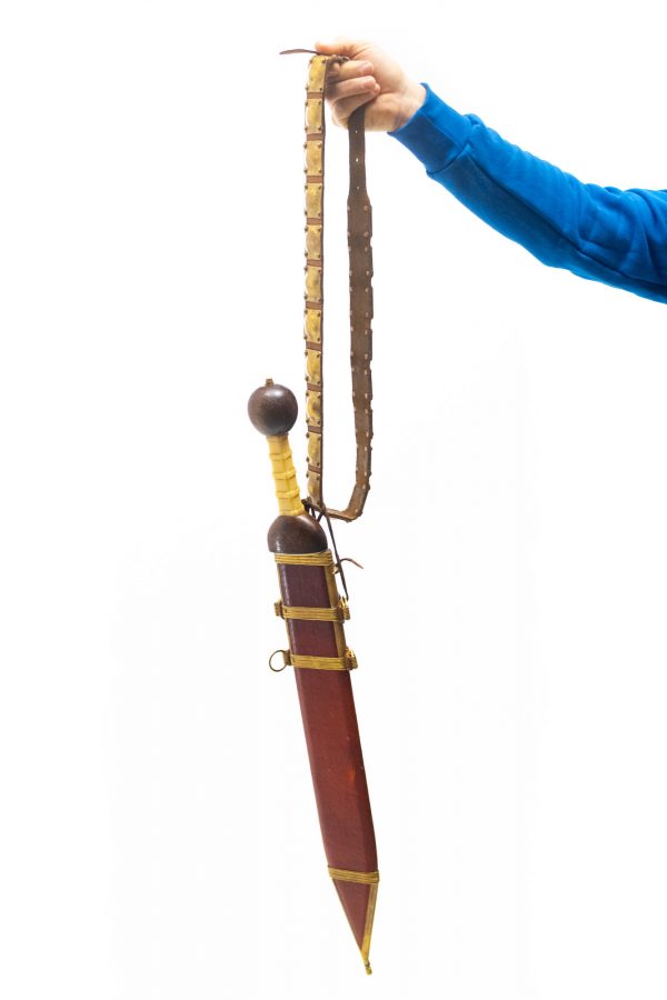copy of antique roman gladius sword with sheath for rent