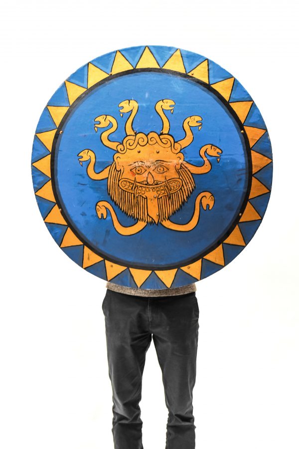 copy of antique greek sield with medusa for rent