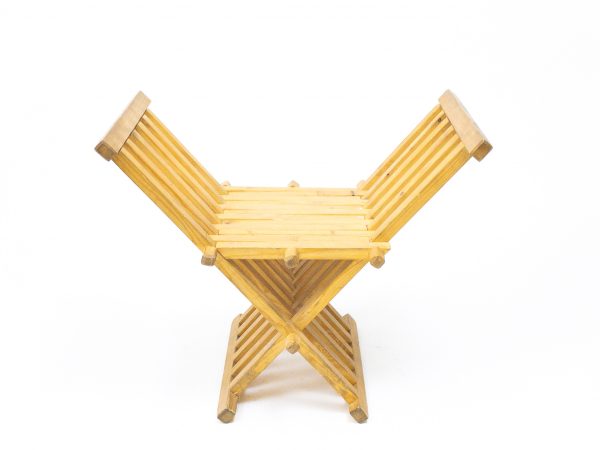 historical medieval folding chair 14. century for commercial or movie