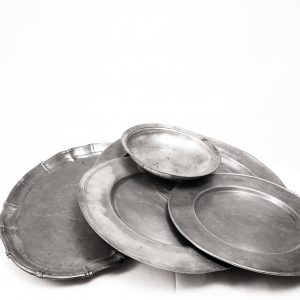 medieval tin plates for medieval feast