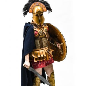 Replica of antique greek or roman man warior costume for rent