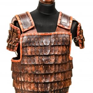 copy of viking armour made of leather for rent